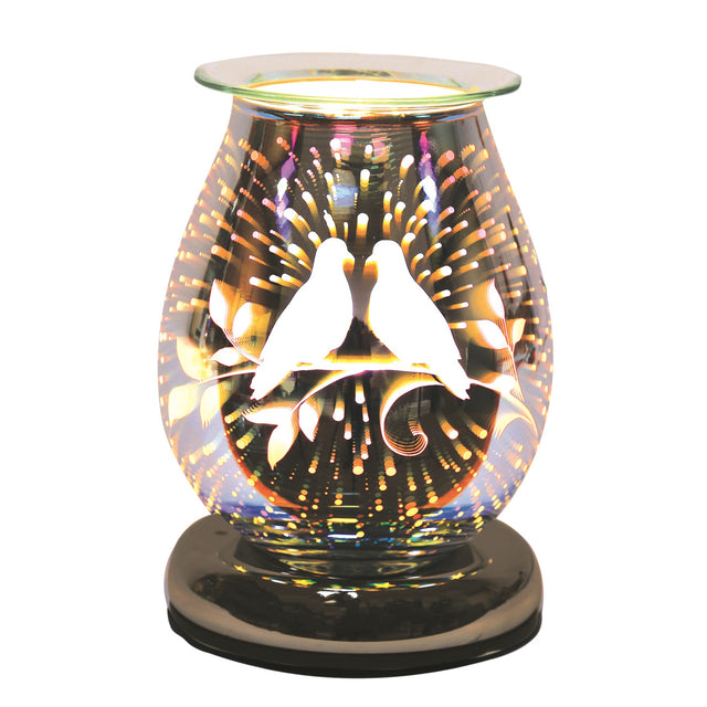 Electric Wax Melt Burner Touch - 3D Doves Oval - Beattys of Loughrea | www.beattys.ie
