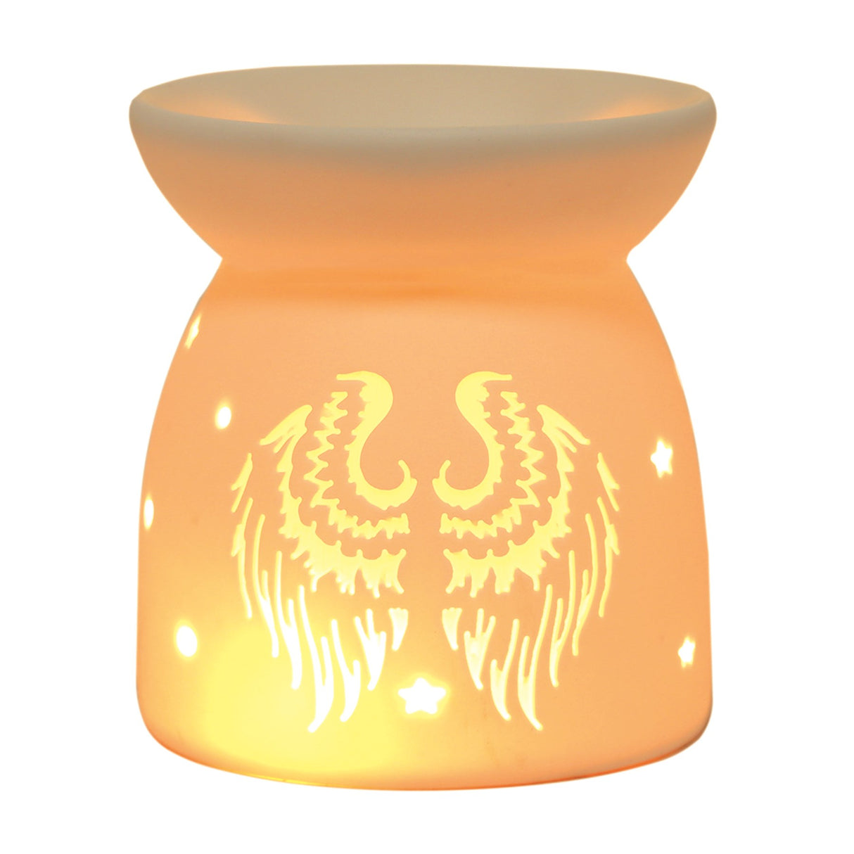 Wax Melt Burner - Ceramic Angel Wings - POT POURRI/AROMATHERAPY/OILS/DIFFUSER - Beattys of Loughrea