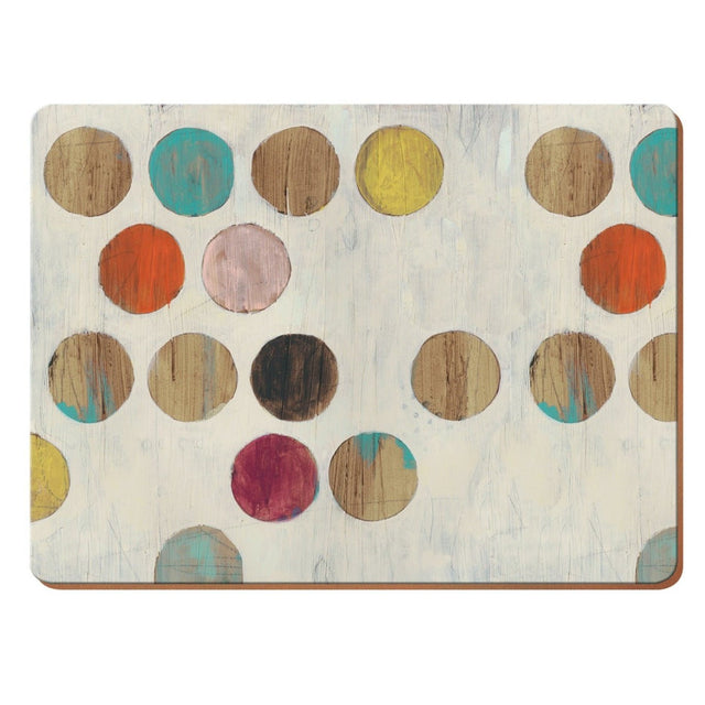 Creative Tops Retro Spot Pack Of 4 Large Premium Placemats - TABLEMATS/COASTERS - Beattys of Loughrea