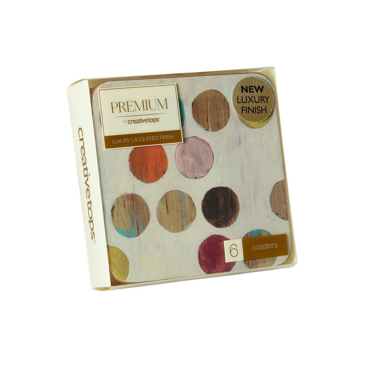 Creative Tops Retro Spot Pack Of 6 Premium Coasters - TABLEMATS/COASTERS - Beattys of Loughrea