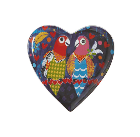 Maxwell & Williams Love Hearts 15.5cm Love Birds Heart Plate - Beattys of Loughrea | www.beattys.ie