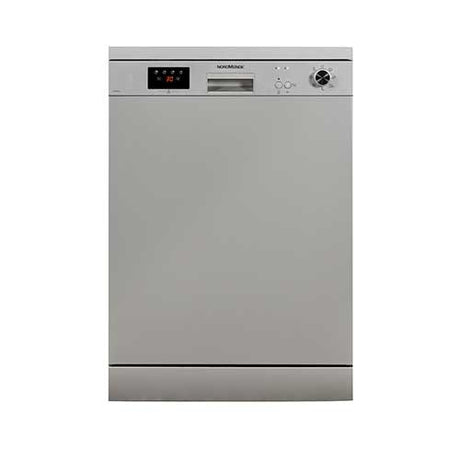 NordMende 60cm Freestanding Dishwasher Silver DW67SL - DISHWASHERS - Beattys of Loughrea