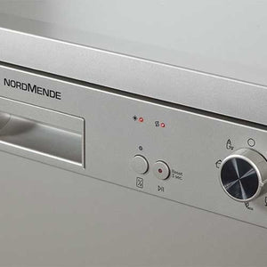 NordMende 60cm Freestanding Dishwasher Silver DW67SL - DISHWASHERS - Beattys of Loughrea