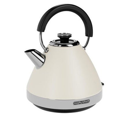 Morphy Richards- 100132 I 1.5L 3000W Venture Pyramid Kettle Cream - KETTLES - Beattys of Loughrea