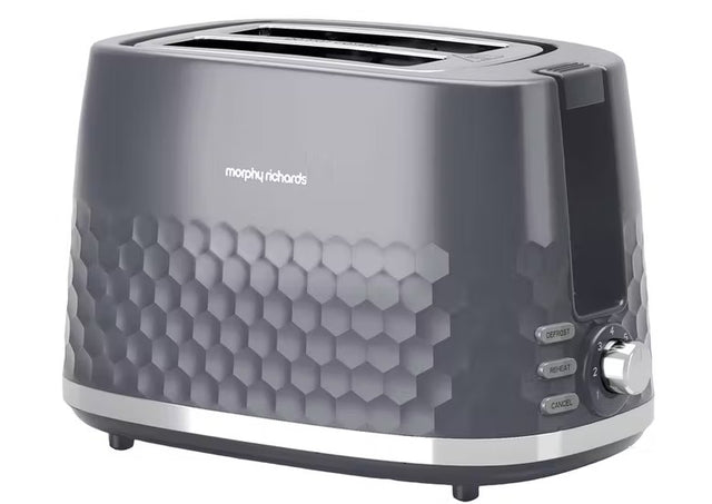 Morphy Richards Hive 2 Slice Toaster - 220033 | Grey - TOASTERS - Beattys of Loughrea