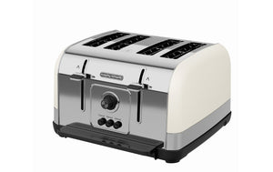 Russell Hobbs - 28360 I Black & Stainless Steel 4-Slice Toaster - TOASTERS - Beattys of Loughrea