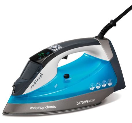 MORPHY RICHARDS Saturn Intellitemp Steam Iron - Blue I 305003 - IRONS - Beattys of Loughrea