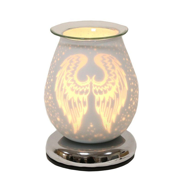 Electric Wax Melter Touch - White Satin Angel Wings - POT POURRI/AROMATHERAPY/OILS/DIFFUSER - Beattys of Loughrea