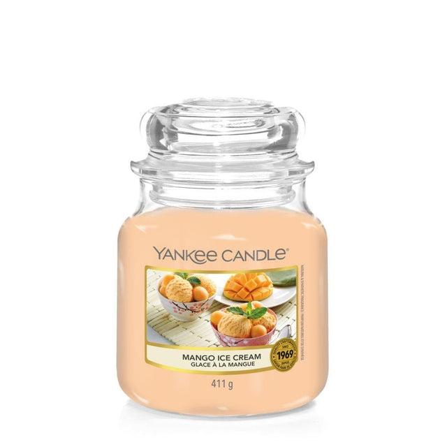 Mango Ice Cream Medium Yankee Candle Jar 411g - CANDLES - Beattys of Loughrea