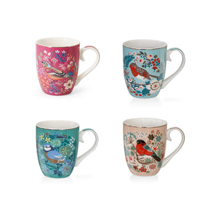 TIPPERARY CRYSTAL Birdy Set of 4 Mugs - MUG SETS - Beattys of Loughrea