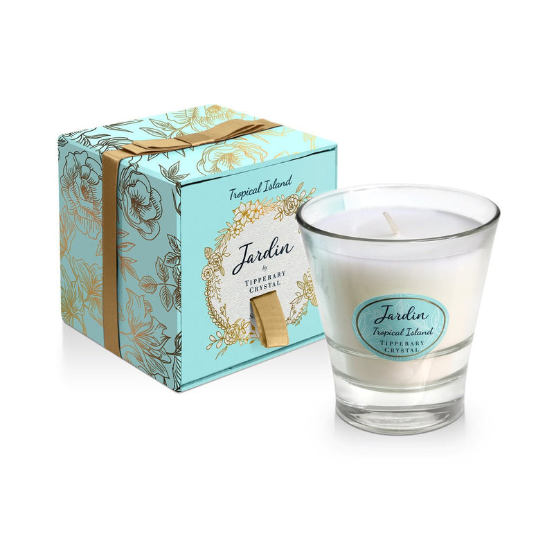 TIPPERARY CRYSTAL Jardin Collection Candle - Tropical Island - CANDLES - Beattys of Loughrea