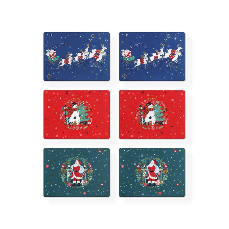 TIPPERARY CRYSTAL Set of 6 Christmas Placemats - TABLEMATS/COASTERS - Beattys of Loughrea