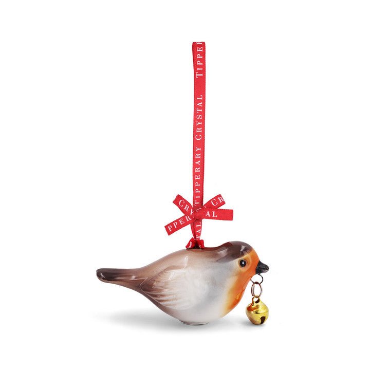 Tipperary Crystal Porcelain Robin Christmas Decoration - CANDLES - Beattys of Loughrea