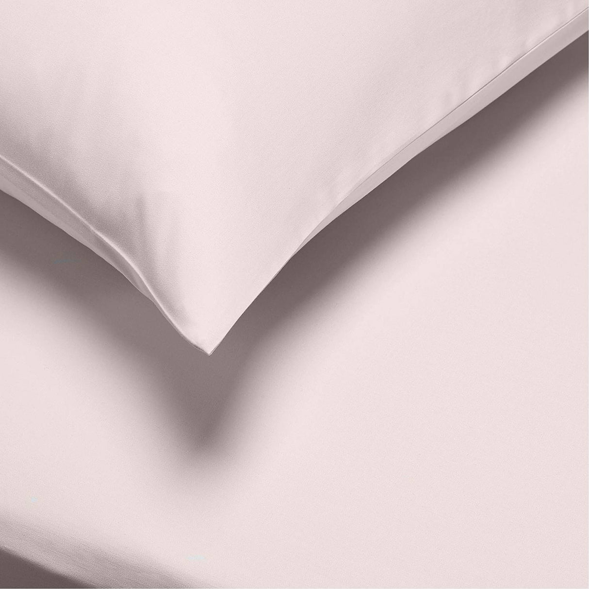 Bianca 400TC Cotton Sateen Pair Pillowcases Blush - PILLOW CASES - Beattys of Loughrea