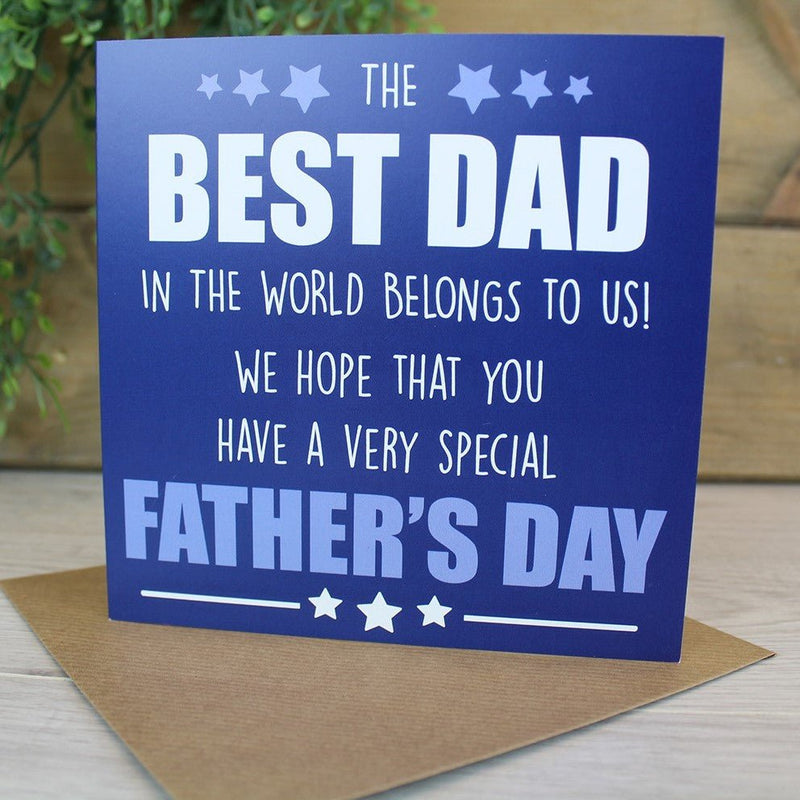 Greeting Card - Best Dad - CARD/GIFTWRAP/GIFTBAGS - Beattys of Loughrea