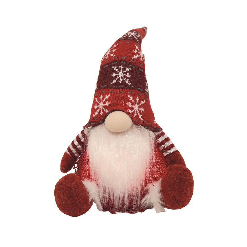 LED Red Gonk Style Santa 41cm - XMAS ROOM DECORATION LARGE AND LIGHT UP - Beattys of Loughrea