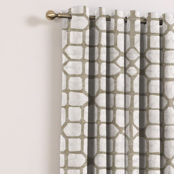 Canova Mink Eyelet Curtains 66 x 90 - CURTAINS - READY MADE - Beattys of Loughrea