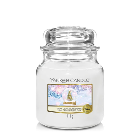 Snow Globe Wonderland Medium Yankee Candle 411g - CANDLES - Beattys of Loughrea