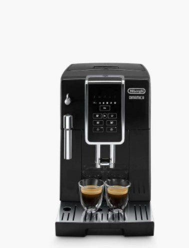 De'Longhi Dinamica Fully Automatic Bean to Cup Coffee Machine - Black I DEL ECAM350.15B - COFFEE MAKERS / ACCESSORIES - Beattys of Loughrea