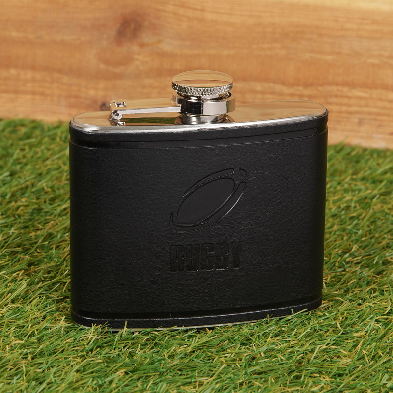 Armchair Supporters Society by HARVEY MAKIN® - Rugby Hip Flask - ORNAMENTS - Beattys of Loughrea