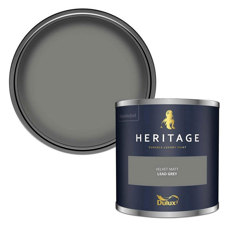 Dulux Heritage Tester Lead Grey 125Ml - SPECIALITY PAINT/ACCESSORIES - Beattys of Loughrea