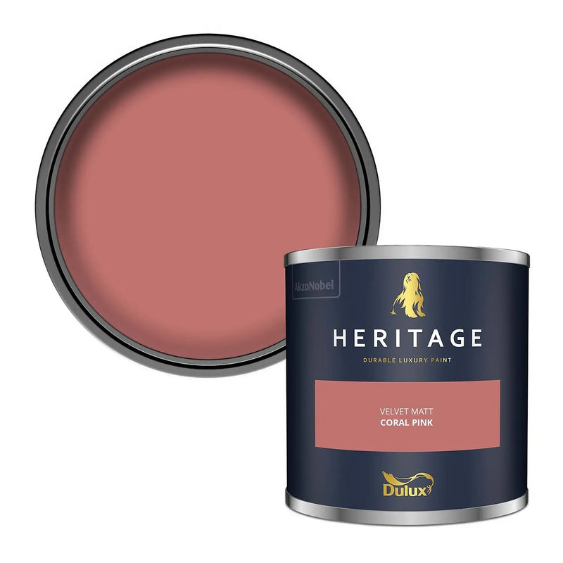 Dulux Heritage Tester Coral Pink 125Ml - SPECIALITY PAINT/ACCESSORIES - Beattys of Loughrea