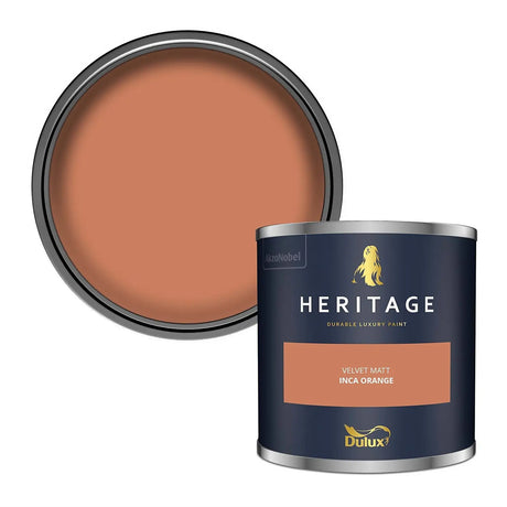 Dulux Heritage Tester Inca Orange 125Ml - SPECIALITY PAINT/ACCESSORIES - Beattys of Loughrea