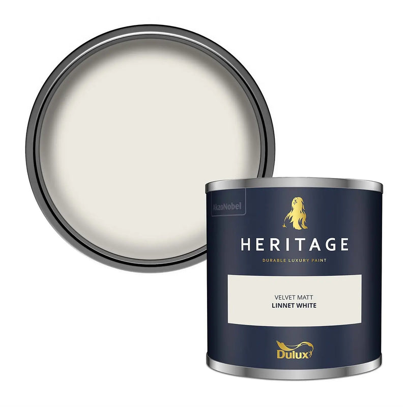 Dulux Heritage Tester Linnet White 125Ml - SPECIALITY PAINT/ACCESSORIES - Beattys of Loughrea