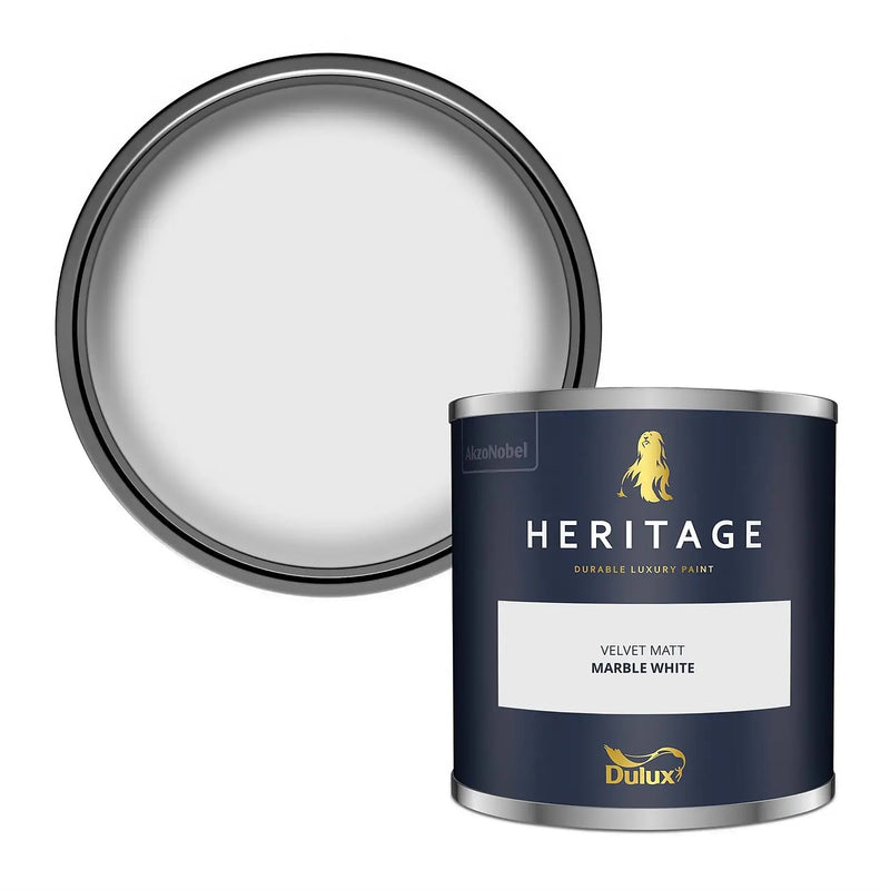 Dulux Heritage Tester Marble White 125Ml - SPECIALITY PAINT/ACCESSORIES - Beattys of Loughrea