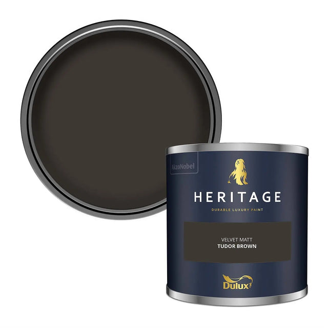 Dulux Heritage Tester Tudor Brown 125Ml - Beattys of Loughrea | www.beattys.ie