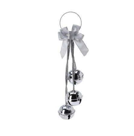 Christmas Door Hanger Bells – Silver - XMAS HANGING DECOS - Beattys of Loughrea