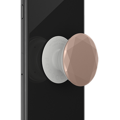 PopGrip Rose Gold Metallic Diamond Premium Popsocket - PHONE ACCESSORIES - Beattys of Loughrea