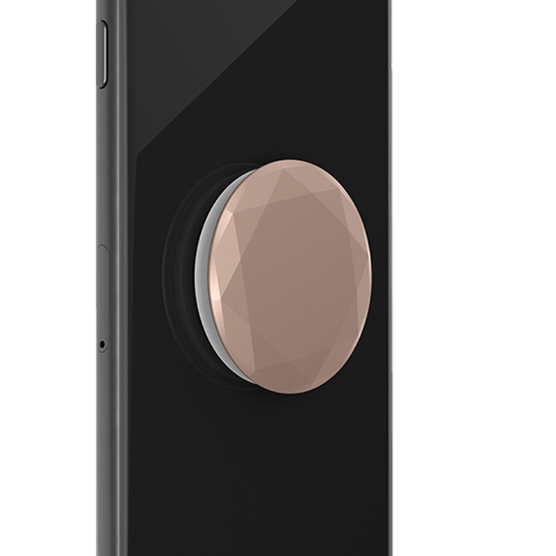 PopGrip Rose Gold Metallic Diamond Premium Popsocket - PHONE ACCESSORIES - Beattys of Loughrea