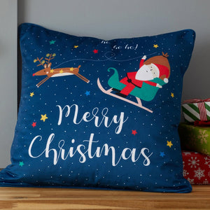 Catherine Lansfield Christmas Wonderland Navy Cushion 45 x 45cm - CUSHIONS/COVERS - Beattys of Loughrea