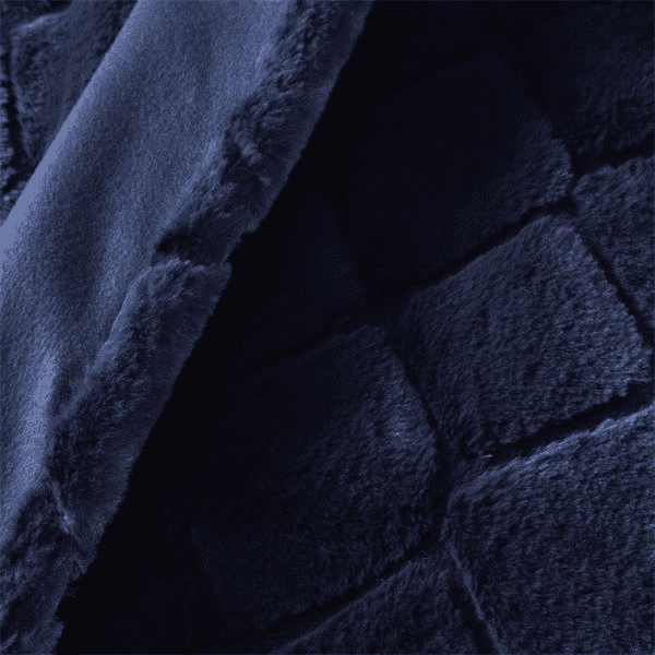 Catherine Lansfield Cosy Diamond Throw in Navy 130 x 170cm - THROWS/BLANKETS - Beattys of Loughrea