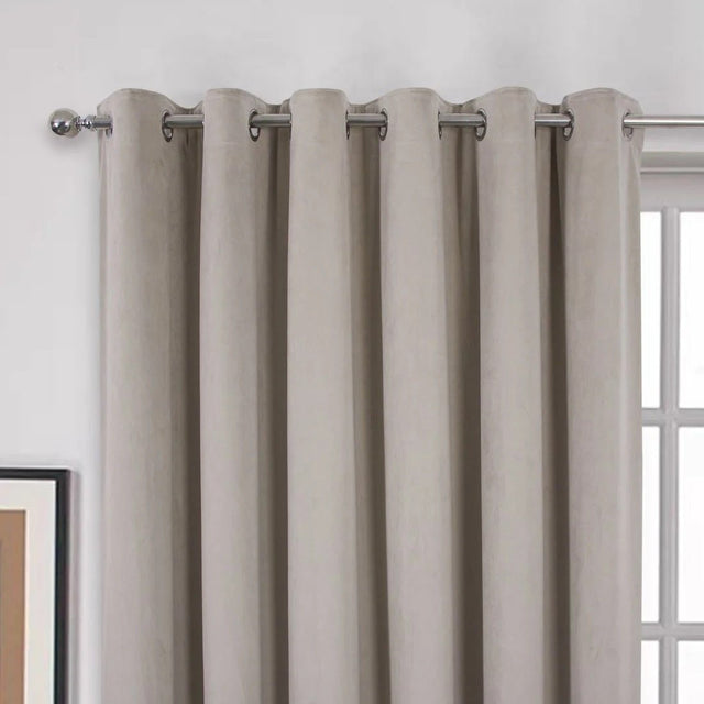 Aspen Sesame Eyelet Curtains 66 x 72 - CURTAINS - READY MADE - Beattys of Loughrea