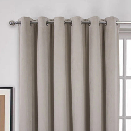 Aspen Sesame Eyelet Curtains 90 x 90 - CURTAINS - READY MADE - Beattys of Loughrea