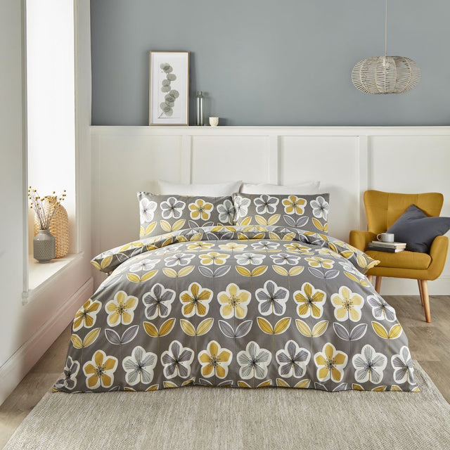 Thea Grey Duvet Set Kingsize - DUVET COVERS - Beattys of Loughrea