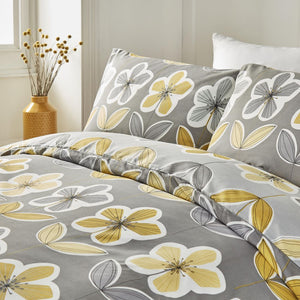 Thea Grey Duvet Set Kingsize - DUVET COVERS - Beattys of Loughrea