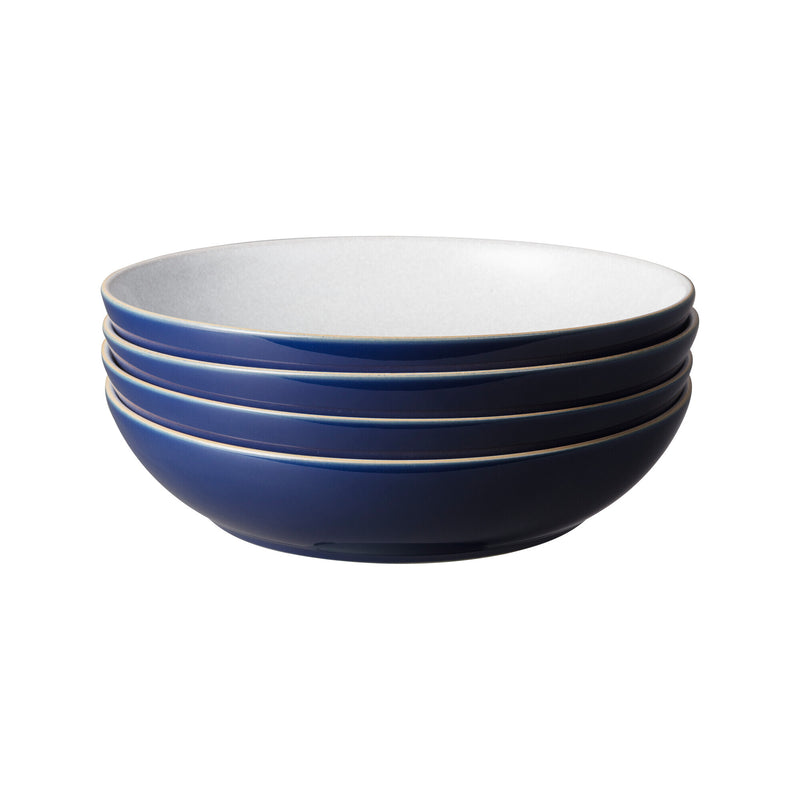 Denby Elements Dark Blue Set of 4 Pasta Bowls - TABLEWARE SETS - GENERAL - Beattys of Loughrea
