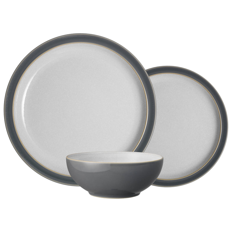 Denby Elements Fossil Grey 12 Pc Tableware Set - TABLEWARE SETS - GENERAL - Beattys of Loughrea