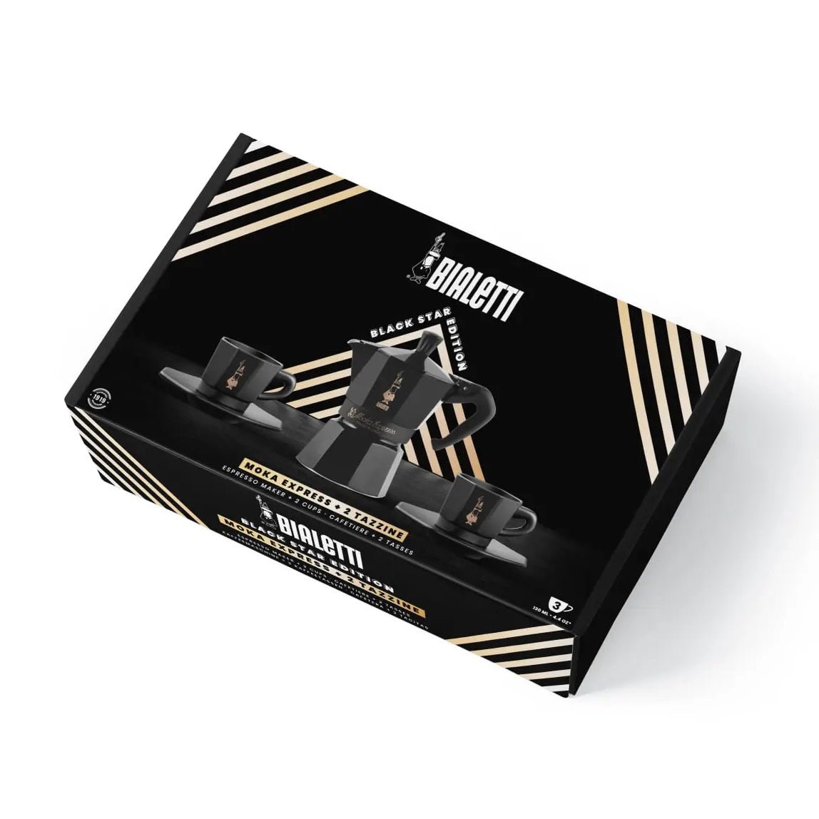 Bialetti Moka Express 6 Cup & 2 Mugs Set - COFFEE MAKERS / ACCESSORIES - Beattys of Loughrea