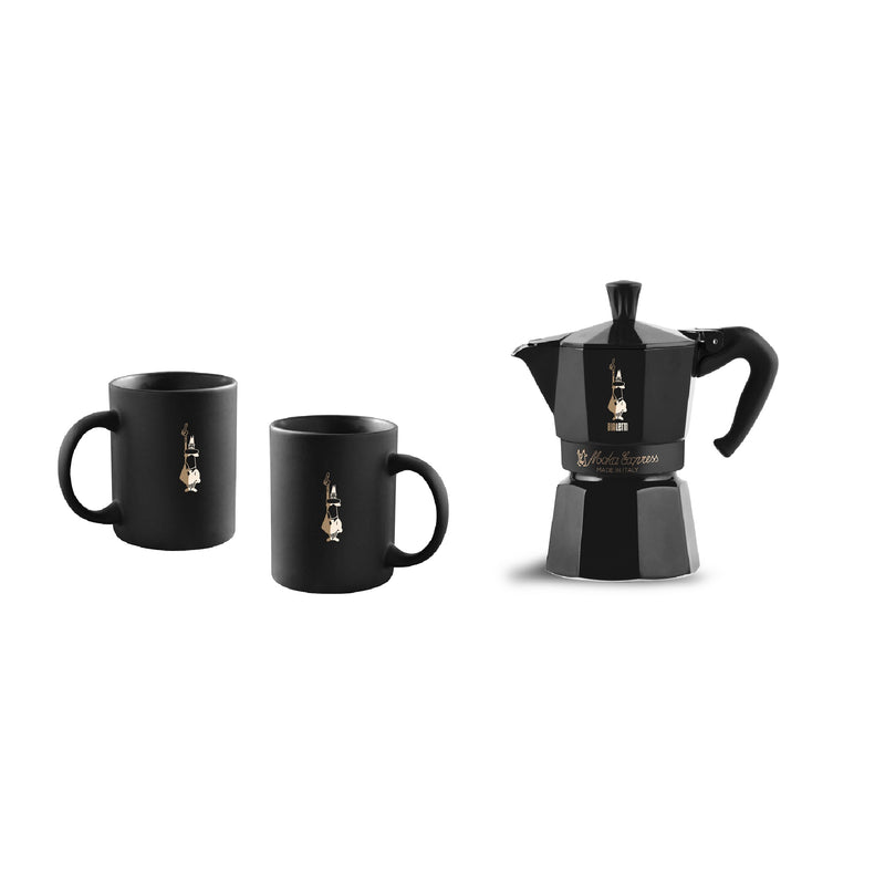 Bialetti Moka Express 6 Cup & 2 Mugs Set - COFFEE MAKERS / ACCESSORIES - Beattys of Loughrea