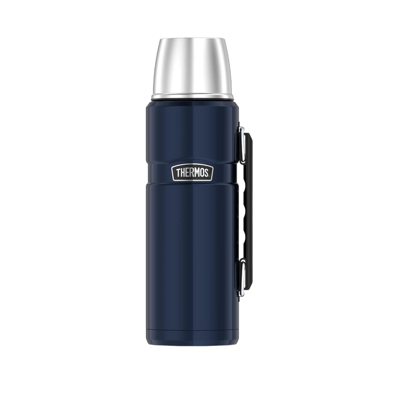 Thermos Stainless Steel King Flask Blue 1.2L - FLASKS - Beattys of Loughrea