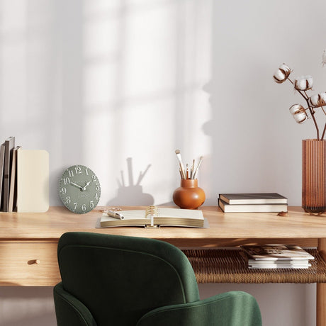 Thomas Kent 6" Arabic Mantel Clock Seagrass - CLOCKS - Beattys of Loughrea