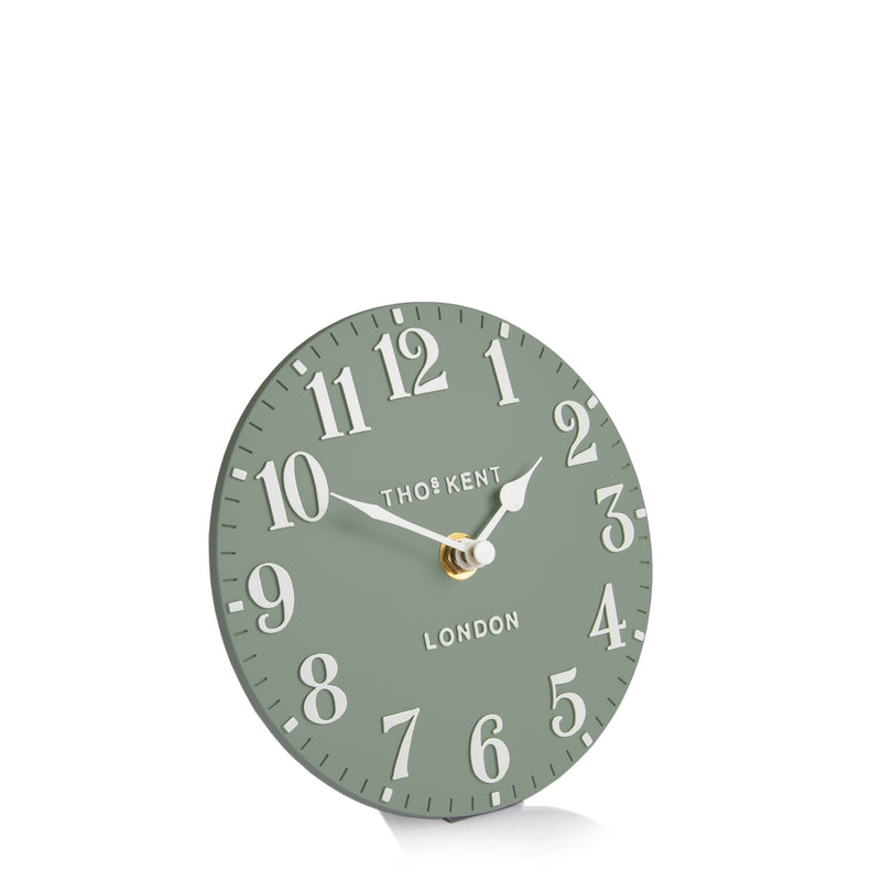 Thomas Kent 6" Arabic Mantel Clock Seagrass - CLOCKS - Beattys of Loughrea