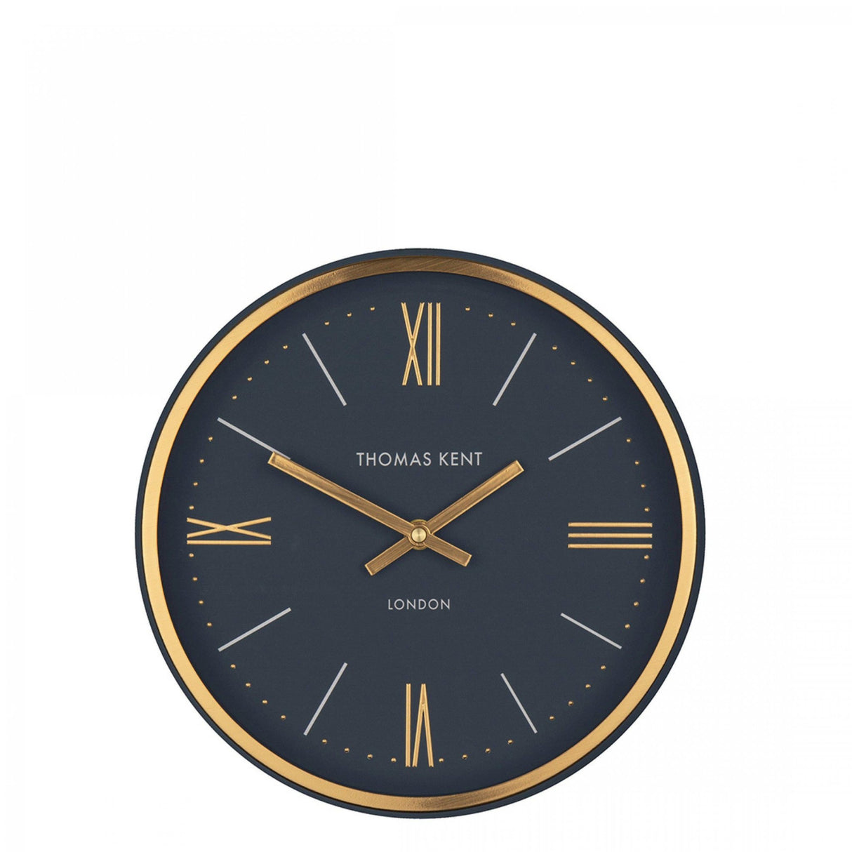 Thomas Kent 10'' Hampton Wall Clock Navy - CLOCKS - Beattys of Loughrea