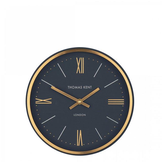 Thomas Kent 10'' Hampton Wall Clock Navy - CLOCKS - Beattys of Loughrea