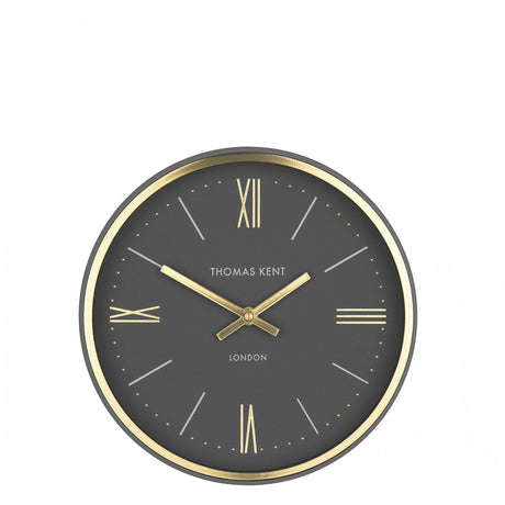 Thomas Kent 10'' Hampton Wall Clock Charcoal - CLOCKS - Beattys of Loughrea