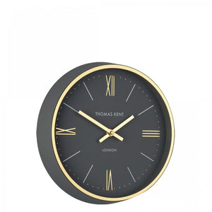 Thomas Kent 10'' Hampton Wall Clock Charcoal - CLOCKS - Beattys of Loughrea